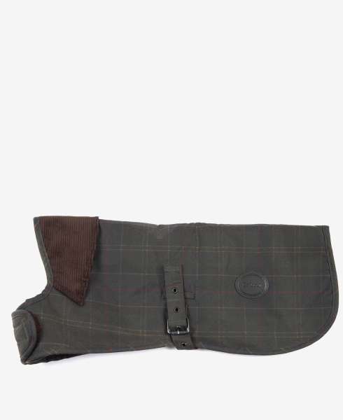 Tartan wax dog coat